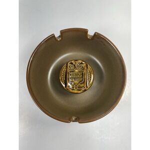 Vtg  1970s Mid Century FF Fitz & Floyd Owl Ceramic Ashtray Japan Retro Set Of 2
